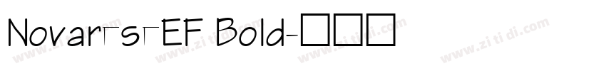 NovareseEF Bold字体转换